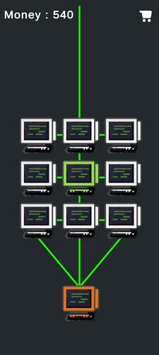 HardwareClicker — hardware progression screen