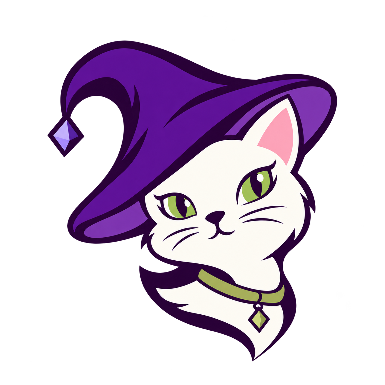 Pykatone’s purple-hatted wizard cat